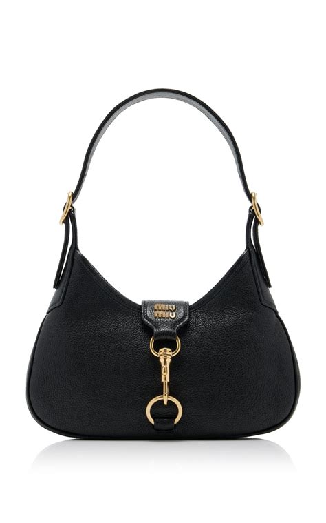 miu miu madras leather satchel